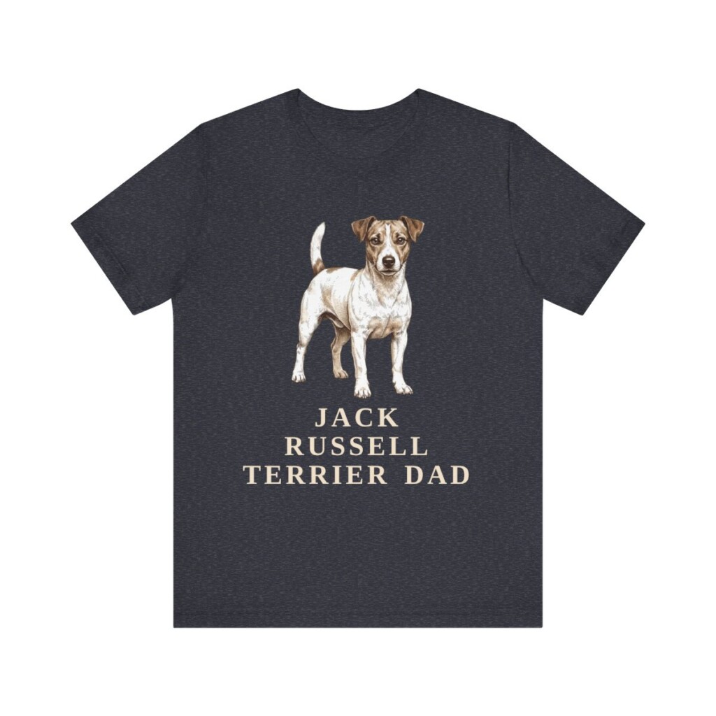 Jack Russell Terrier Dad Shirt, Vintage Dog Sketch Tee, Dog Dad Gift Jack Russell Terrier Dad Shirt, Vintage Dog Sketch Tee, Dog Dad Gift