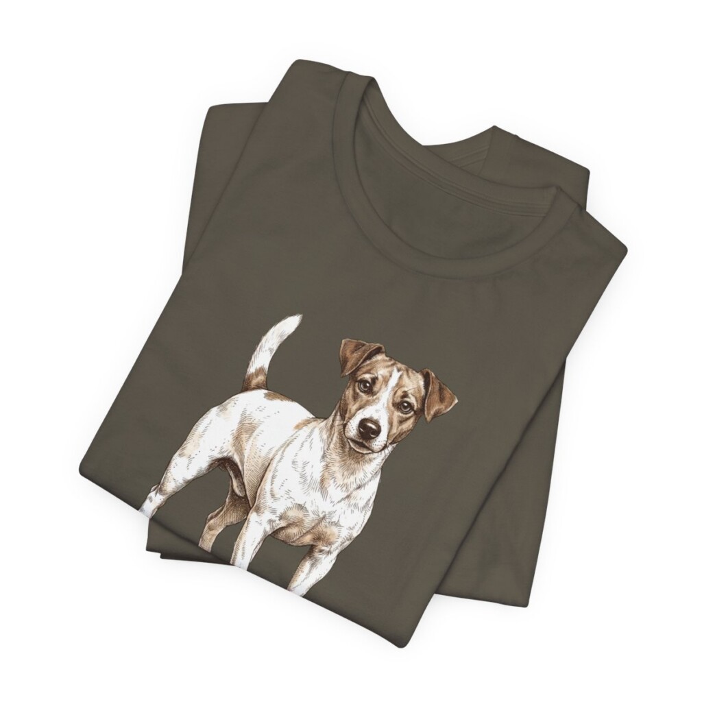 Jack Russell Terrier Dad Shirt, Vintage Dog Sketch Tee, Dog Dad Gift Jack Russell Terrier Dad Shirt, Vintage Dog Sketch Tee, Dog Dad Gift