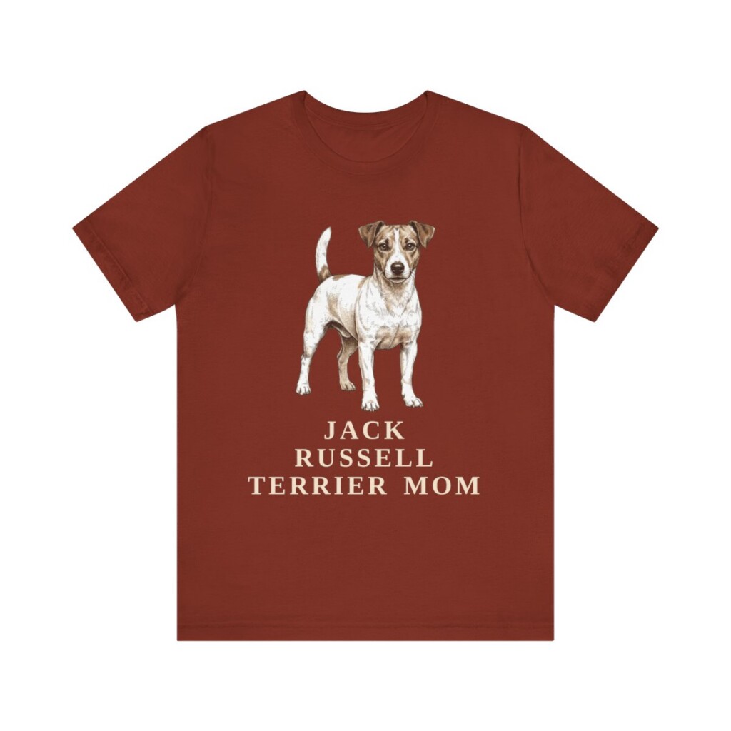 Jack Russell Terrier Mom Shirt, Vintage Dog Sketch Tee, Dog Mom Gift
