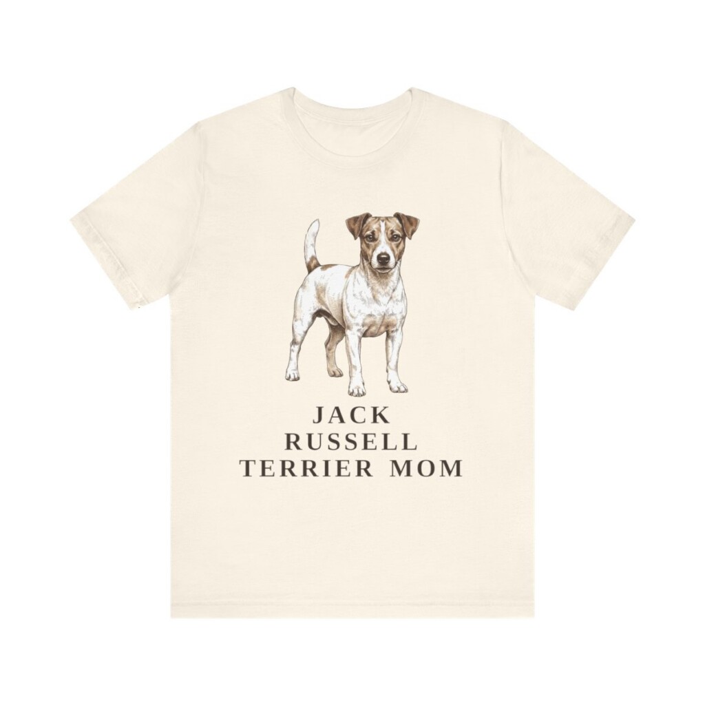 Jack Russell Terrier Mom Shirt, Vintage Dog Sketch Tee, Dog Mom Gift