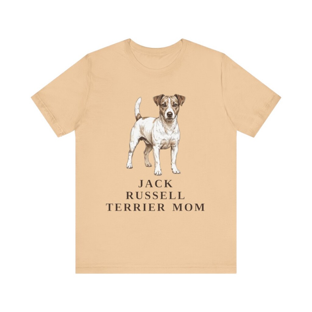 Jack Russell Terrier Mom Shirt, Vintage Dog Sketch Tee, Dog Mom Gift