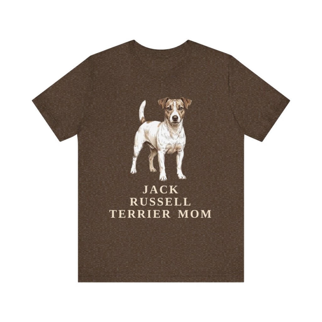 Jack Russell Terrier Mom Shirt, Vintage Dog Sketch Tee, Dog Mom Gift