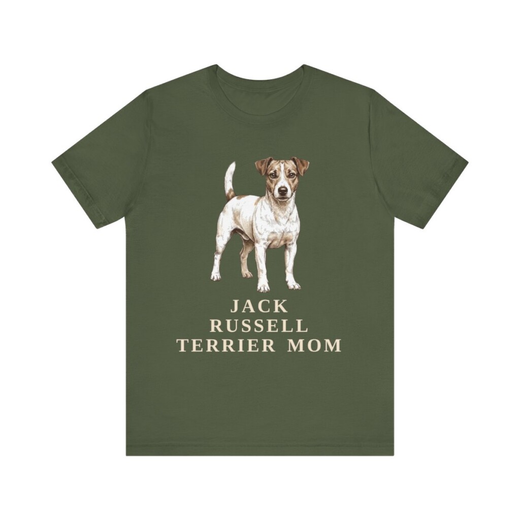 Jack Russell Terrier Mom Shirt, Vintage Dog Sketch Tee, Dog Mom Gift