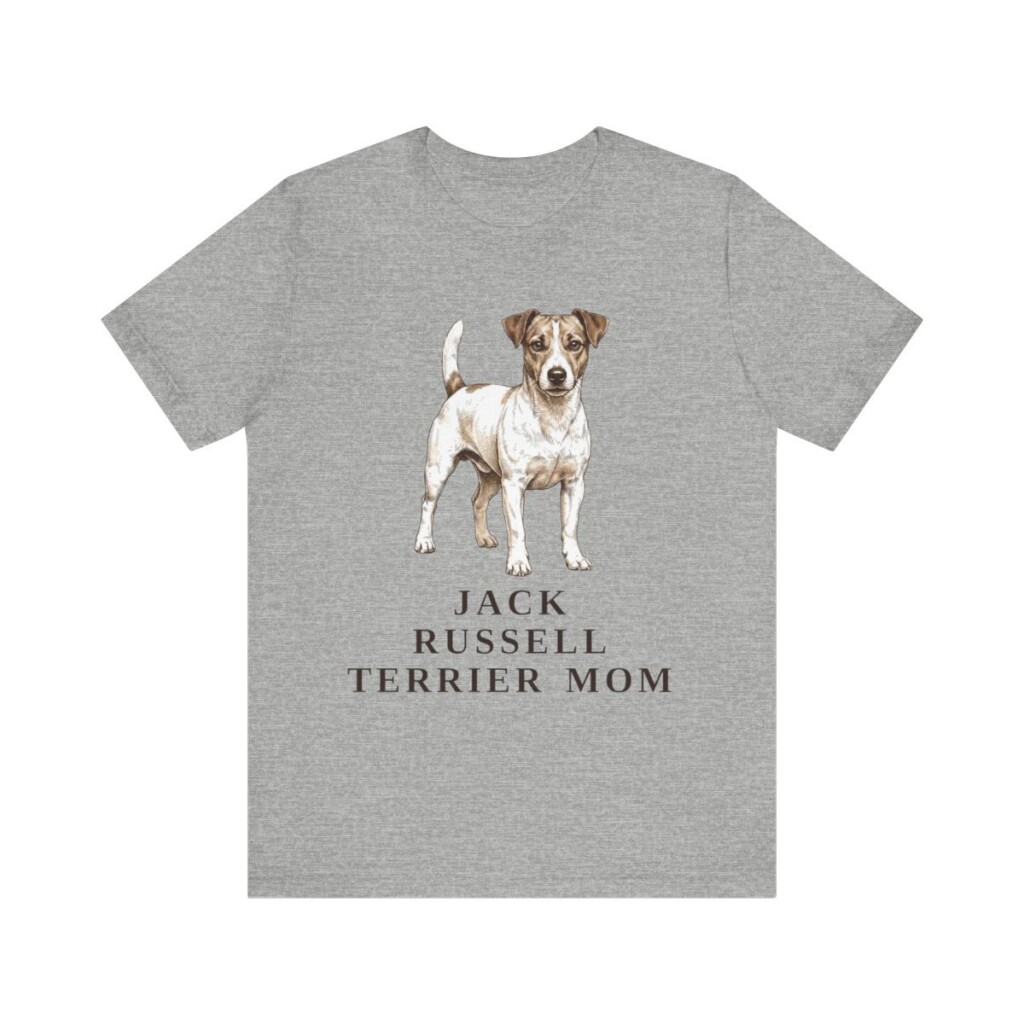 Jack Russell Terrier Mom Shirt, Vintage Dog Sketch Tee, Dog Mom Gift