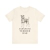 Japanese Terrier Dad Shirt, Vintage Dog Sketch Tee, Dog Dad Gift