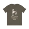 Japanese Terrier Dad Shirt, Vintage Dog Sketch Tee, Dog Dad Gift