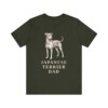 Japanese Terrier Dad Shirt, Vintage Dog Sketch Tee, Dog Dad Gift