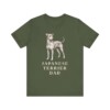 Japanese Terrier Dad Shirt, Vintage Dog Sketch Tee, Dog Dad Gift