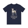 Japanese Terrier Dad Shirt, Vintage Dog Sketch Tee, Dog Dad Gift