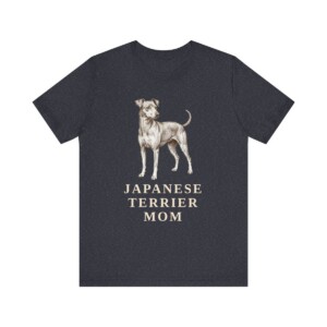 Japanese Terrier Mom Shirt, Vintage Dog Sketch Tee, Dog Mom Gift