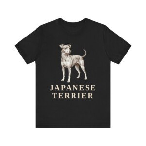 Japanese Terrier Lover Shirt, Vintage Dog Sketch Tee, Dog Lover Gift