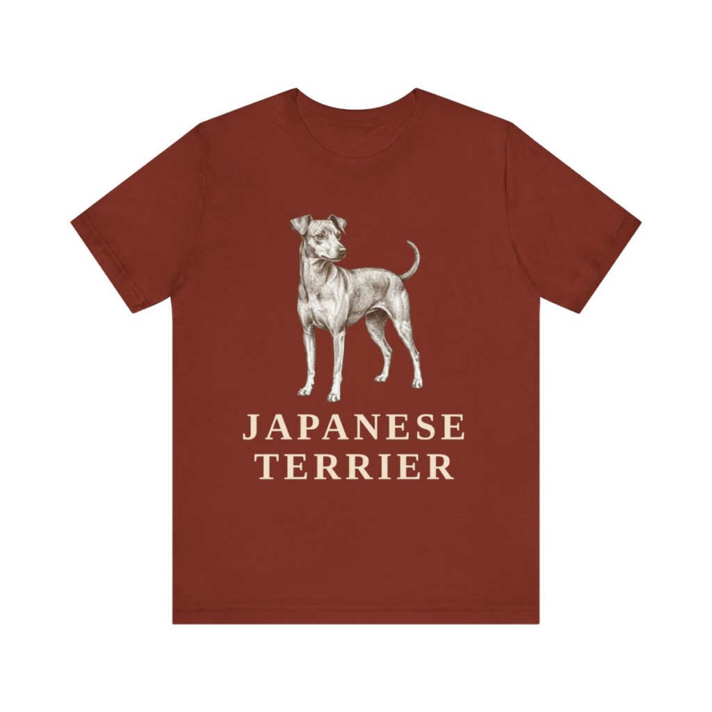 Japanese Terrier Lover Shirt, Vintage Dog Sketch Tee, Dog Lover Gift Japanese Terrier Lover Shirt, Vintage Dog Sketch Tee, Dog Lover Gift