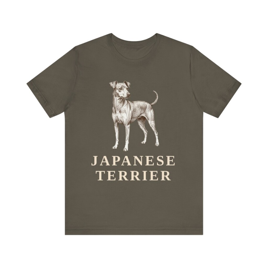 Japanese Terrier Lover Shirt, Vintage Dog Sketch Tee, Dog Lover Gift Japanese Terrier Lover Shirt, Vintage Dog Sketch Tee, Dog Lover Gift