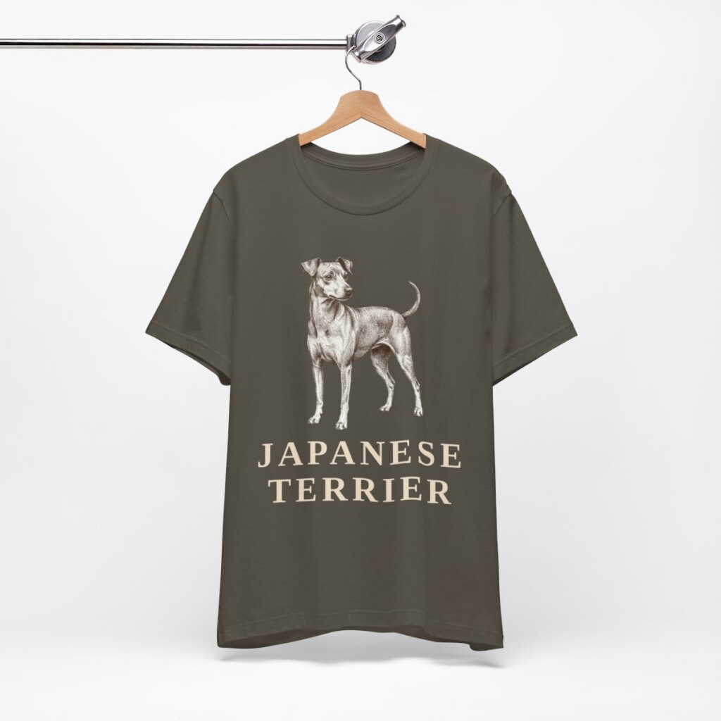 Japanese Terrier Lover Shirt, Vintage Dog Sketch Tee, Dog Lover Gift Japanese Terrier Lover Shirt, Vintage Dog Sketch Tee, Dog Lover Gift