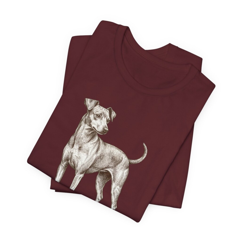 Japanese Terrier Humor Shirt, Vintage Dog Sketch Tee, Dog Humor Gift