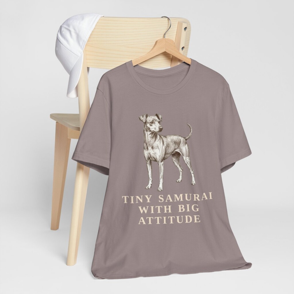 Japanese Terrier Humor Shirt, Vintage Dog Sketch Tee, Dog Humor Gift