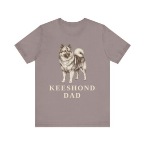 Keeshond Dad Shirt, Vintage Dog Sketch Tee, Dog Dad Gift