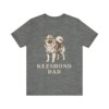 Keeshond Dad Shirt, Vintage Dog Sketch Tee, Dog Dad Gift