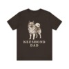 Keeshond Dad Shirt, Vintage Dog Sketch Tee, Dog Dad Gift
