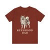 Keeshond Dad Shirt, Vintage Dog Sketch Tee, Dog Dad Gift
