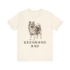 Keeshond Dad Shirt, Vintage Dog Sketch Tee, Dog Dad Gift