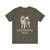 Keeshond Dad Shirt, Vintage Dog Sketch Tee, Dog Dad Gift