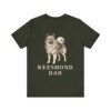 Keeshond Dad Shirt, Vintage Dog Sketch Tee, Dog Dad Gift