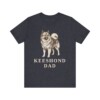 Keeshond Dad Shirt, Vintage Dog Sketch Tee, Dog Dad Gift