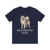 Keeshond Dad Shirt, Vintage Dog Sketch Tee, Dog Dad Gift