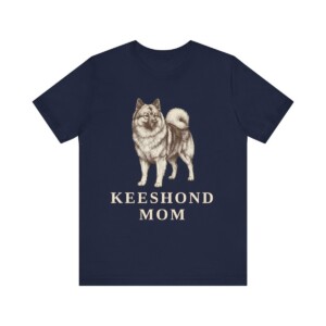 Keeshond Mom Shirt, Vintage Dog Sketch Tee, Dog Mom Gift
