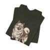 Keeshond Mom Shirt, Vintage Dog Sketch Tee, Dog Mom Gift