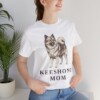 Keeshond Mom Shirt, Vintage Dog Sketch Tee, Dog Mom Gift