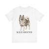 Keeshond Lover Shirt, Vintage Dog Sketch Tee, Dog Lover Gift