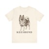 Keeshond Lover Shirt, Vintage Dog Sketch Tee, Dog Lover Gift