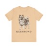 Keeshond Lover Shirt, Vintage Dog Sketch Tee, Dog Lover Gift