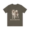 Keeshond Lover Shirt, Vintage Dog Sketch Tee, Dog Lover Gift