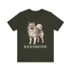 Keeshond Lover Shirt, Vintage Dog Sketch Tee, Dog Lover Gift