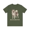 Keeshond Lover Shirt, Vintage Dog Sketch Tee, Dog Lover Gift