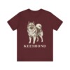 Keeshond Lover Shirt, Vintage Dog Sketch Tee, Dog Lover Gift