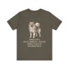 Keeshond Humor Shirt, Vintage Dog Sketch Tee, Dog Humor Gift