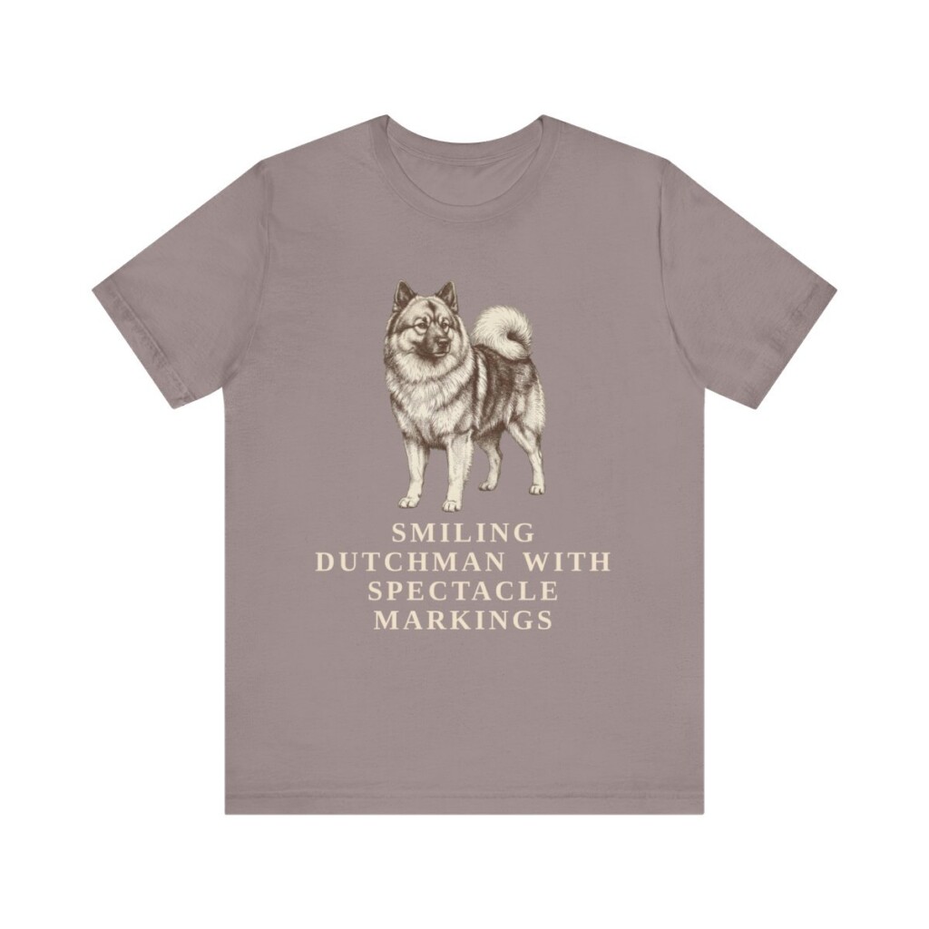 Keeshond Humor Shirt, Vintage Dog Sketch Tee, Dog Humor Gift