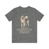Keeshond Humor Shirt, Vintage Dog Sketch Tee, Dog Humor Gift