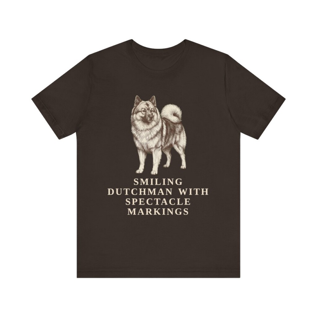 Keeshond Humor Shirt, Vintage Dog Sketch Tee, Dog Humor Gift