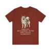 Keeshond Humor Shirt, Vintage Dog Sketch Tee, Dog Humor Gift