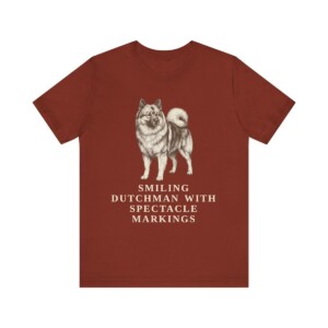 Keeshond Humor Shirt, Vintage Dog Sketch Tee, Dog Humor Gift