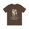 Keeshond Humor Shirt, Vintage Dog Sketch Tee, Dog Humor Gift