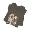 Keeshond Humor Shirt, Vintage Dog Sketch Tee, Dog Humor Gift