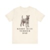 Kerry Blue Terrier Dad Shirt, Vintage Dog Sketch Tee, Dog Dad Gift