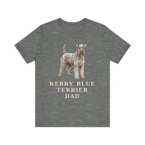 Kerry Blue Terrier Dad Shirt, Vintage Dog Sketch Tee, Dog Dad Gift