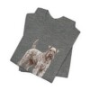 Kerry Blue Terrier Dad Shirt, Vintage Dog Sketch Tee, Dog Dad Gift